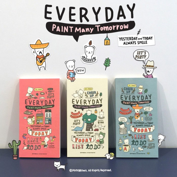 

[RESTOCK] Paint Many Tomorrow Everyday Diary - Pale Yellow