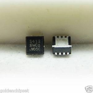S412 SIS412DN SIS412 IC PCB Laptop SMD Mosfet Vishay QFN-8 30V