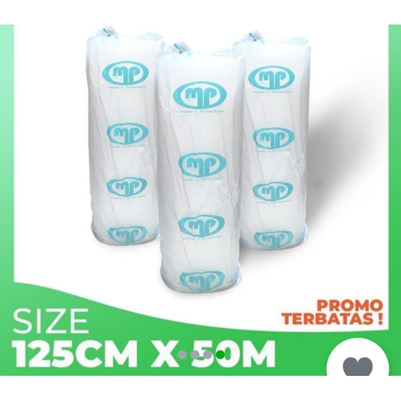 

Bubble Wrap Bening Mulia pack 125 cm x 50 Meter bungkus biru