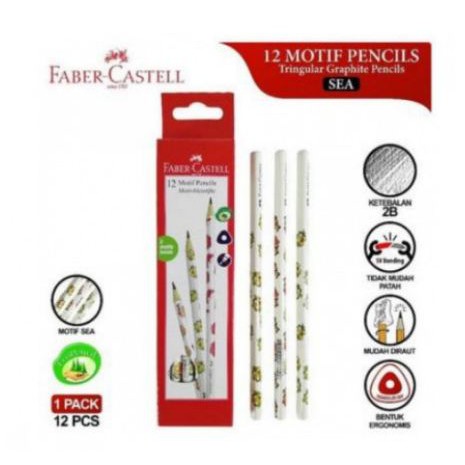 

[MENULIS] - Pensil Motif Faber Castell 2B