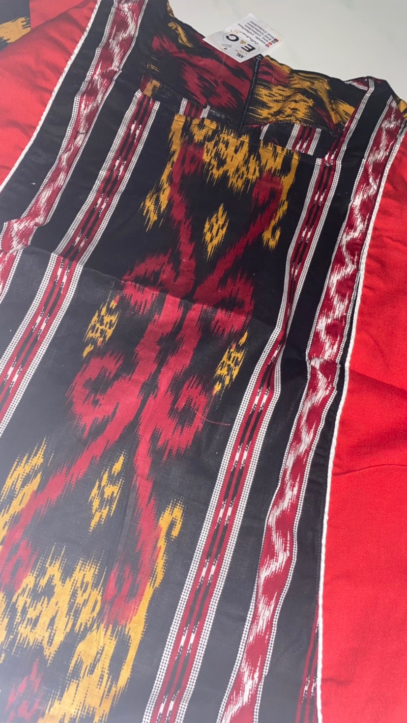 Atasan Batik Wanita Motif Tenun Unique - Blouse Batik Wanita - S-m-l-xl-xxl-3l-4l-5l