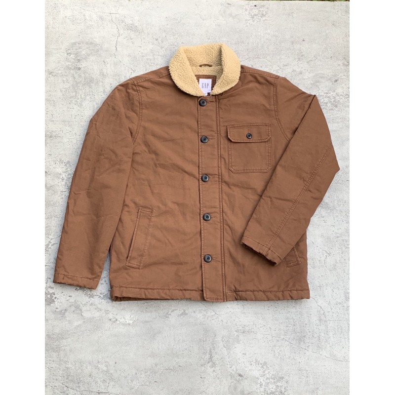 Jaket GAP Sherpa Icon Corduroy Brown