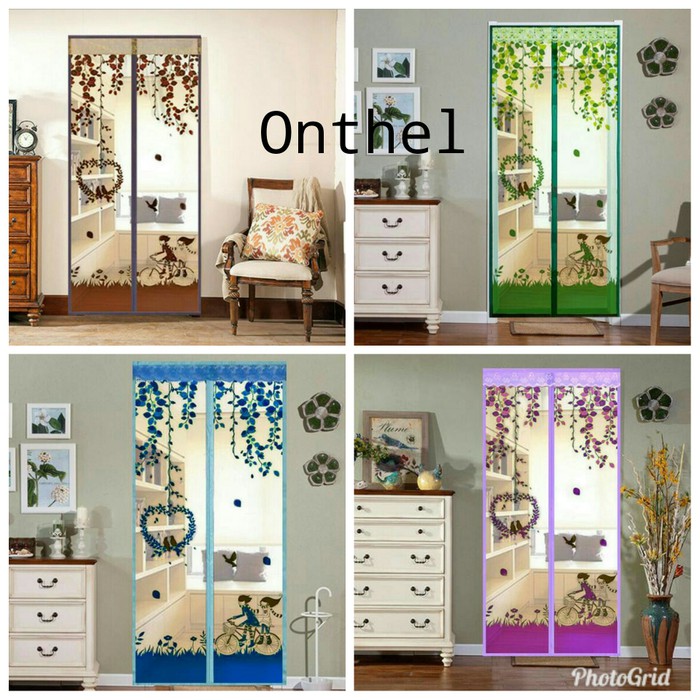 Update Tirai Pintu Magnet Anti Nyamuk / Gorden Hordeng Tirai Magnet Lovebird