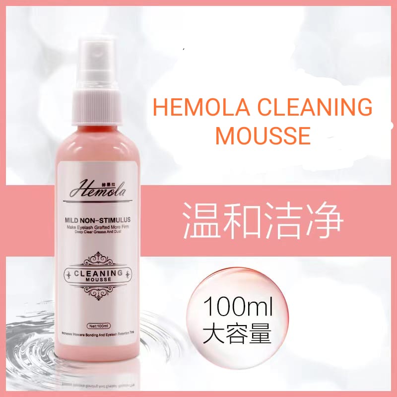 HEMOLA CLEANING MOUSSE EYELASH CLEANSER / PEMBERSIH BULUMATA EYELASH EXTENSION CLEANSING