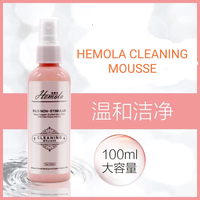 HEMOLA CLEANING MOUSSE EYELASH CLEANSER / PEMBERSIH BULUMATA EYELASH EXTENSION