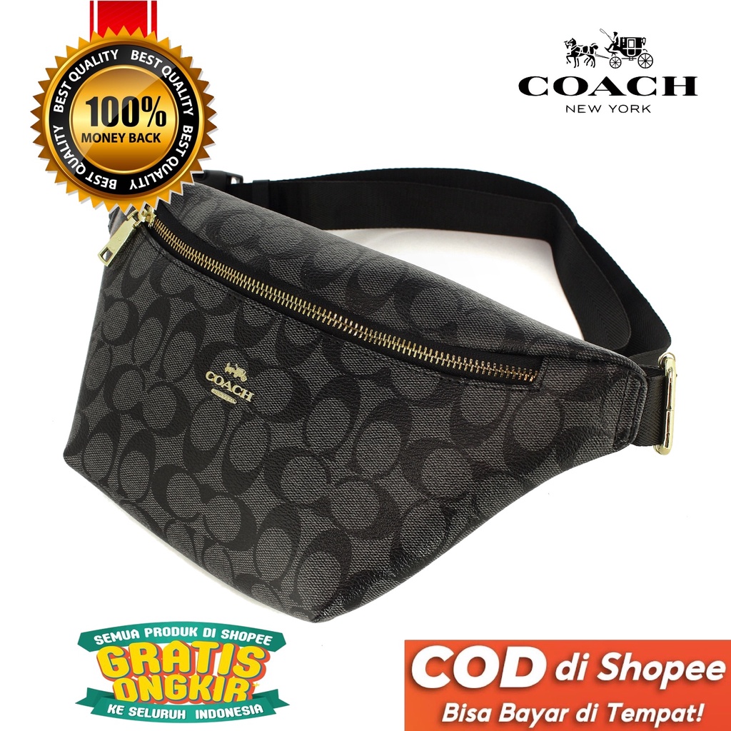 TOKOKOE - Tas Pinggang Waist Bag Import Tas Pria Premium | COC 646 Black