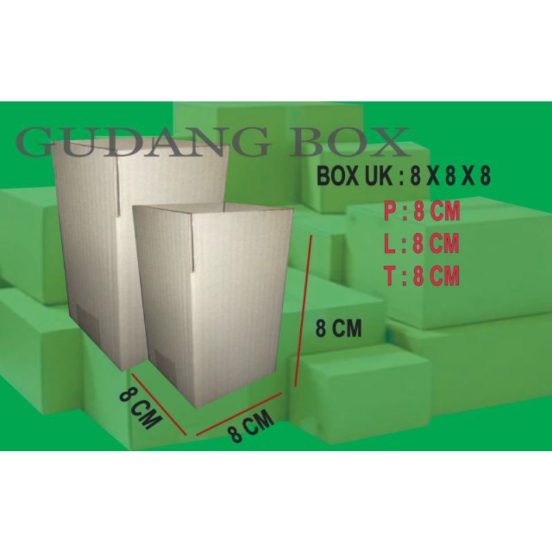 

box packing murah uk 8x8x8 kardus online