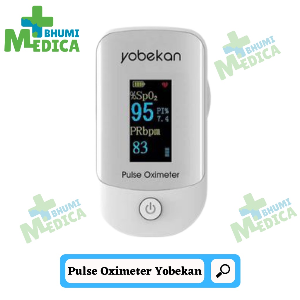 Oximeter Pulse Fingertip Yobekan Oksimeter Jari Meteran Oksigen SpO2 PR PI Akurat