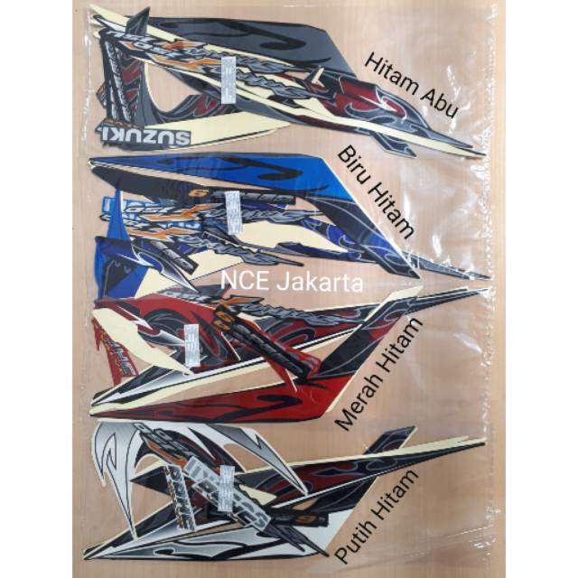 STIKER STRIPING SATRIA 2010 MOTIF BATIK TRIBAL