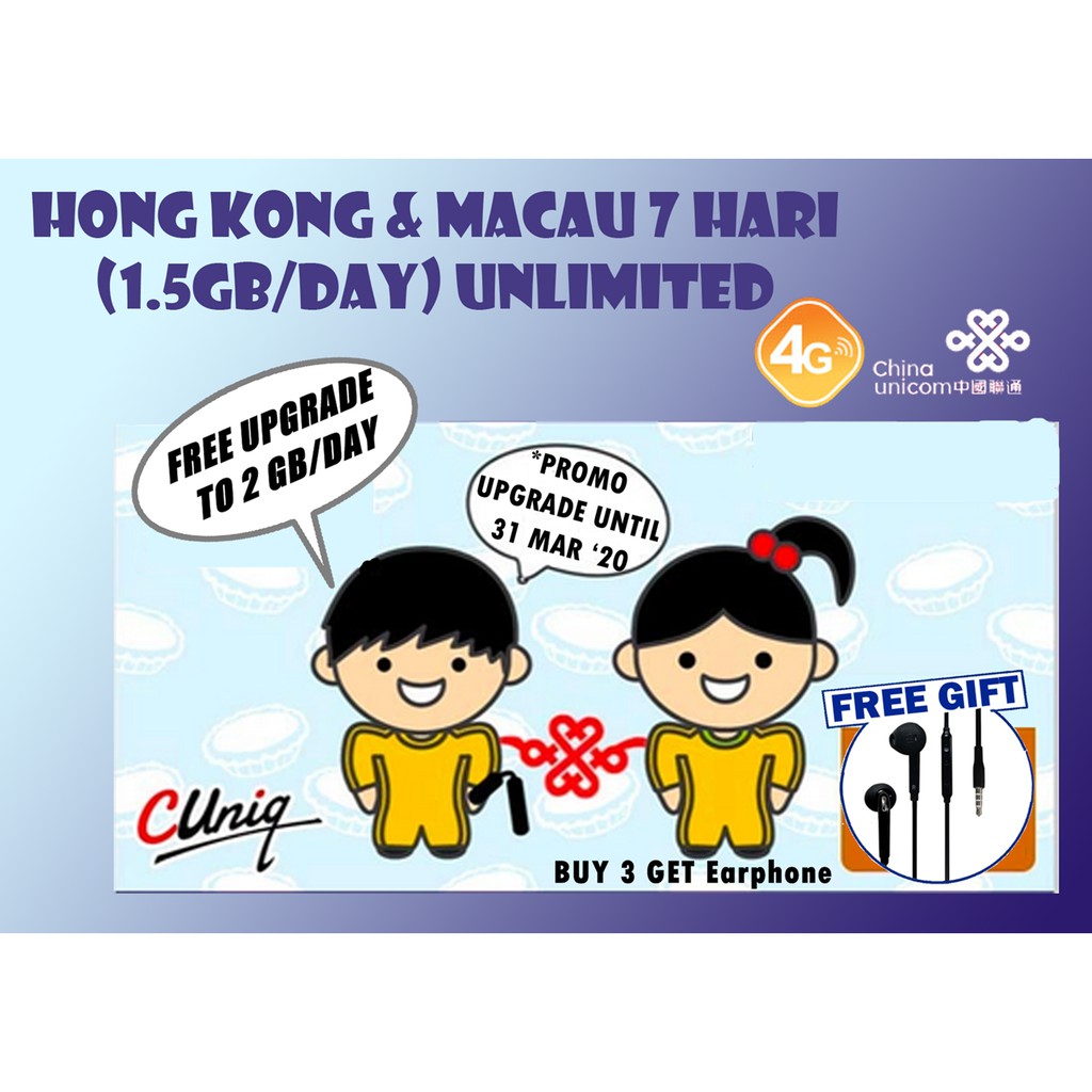 Jual Simcard Hongkong & Macau 7 Hari 14Gb Data Unlimited Indonesia|Shopee  Indonesia