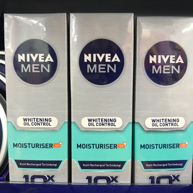 nivea men whitening oil control total recharge moisturizer
