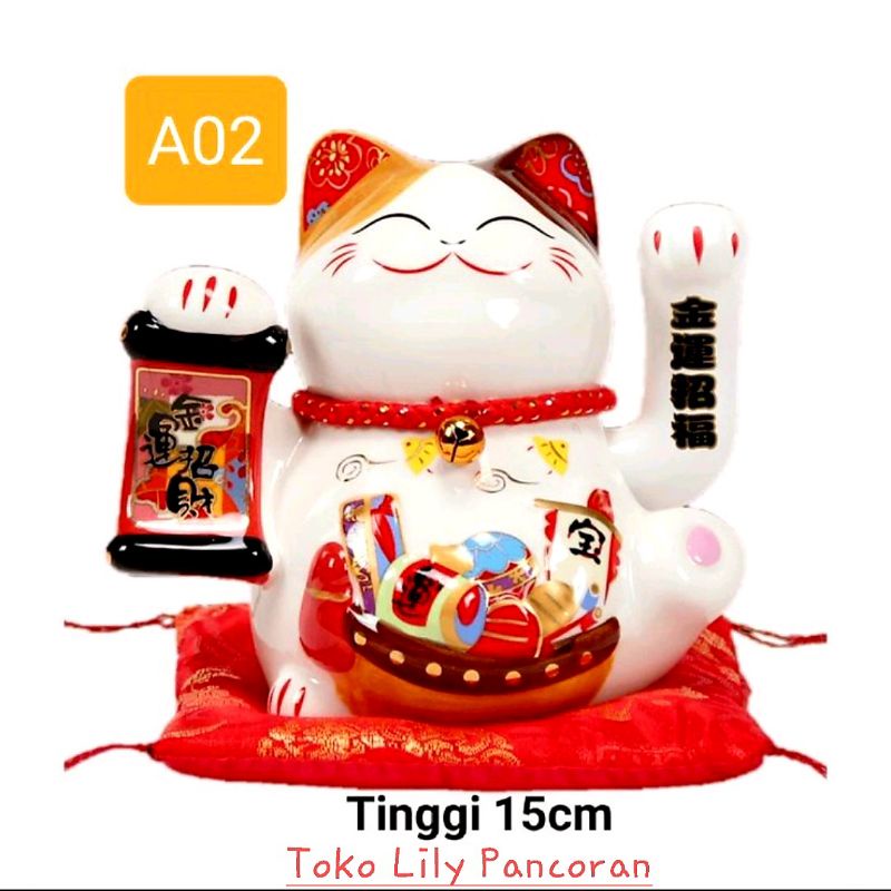 Kucing Keramik / Lucky Cat Keramik / Maneki Neko Keramik