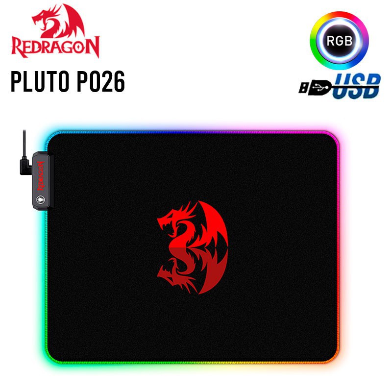 Mouse pad Gaming Redragon soft RGB PLUTO P026 - Mousepad mat - Alas mouse