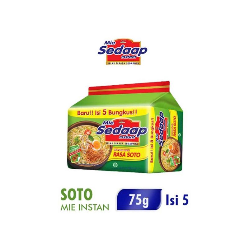 

Mie Sedaap Soto 1 bungkus isi 5pcs