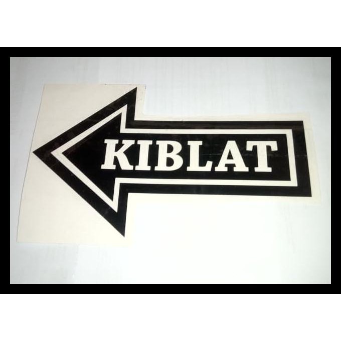 Jual Special Stiker Arah Kiblat Muslim Sholat Sticker Sign Tanda Logo Plafond Atas Shopee 9272