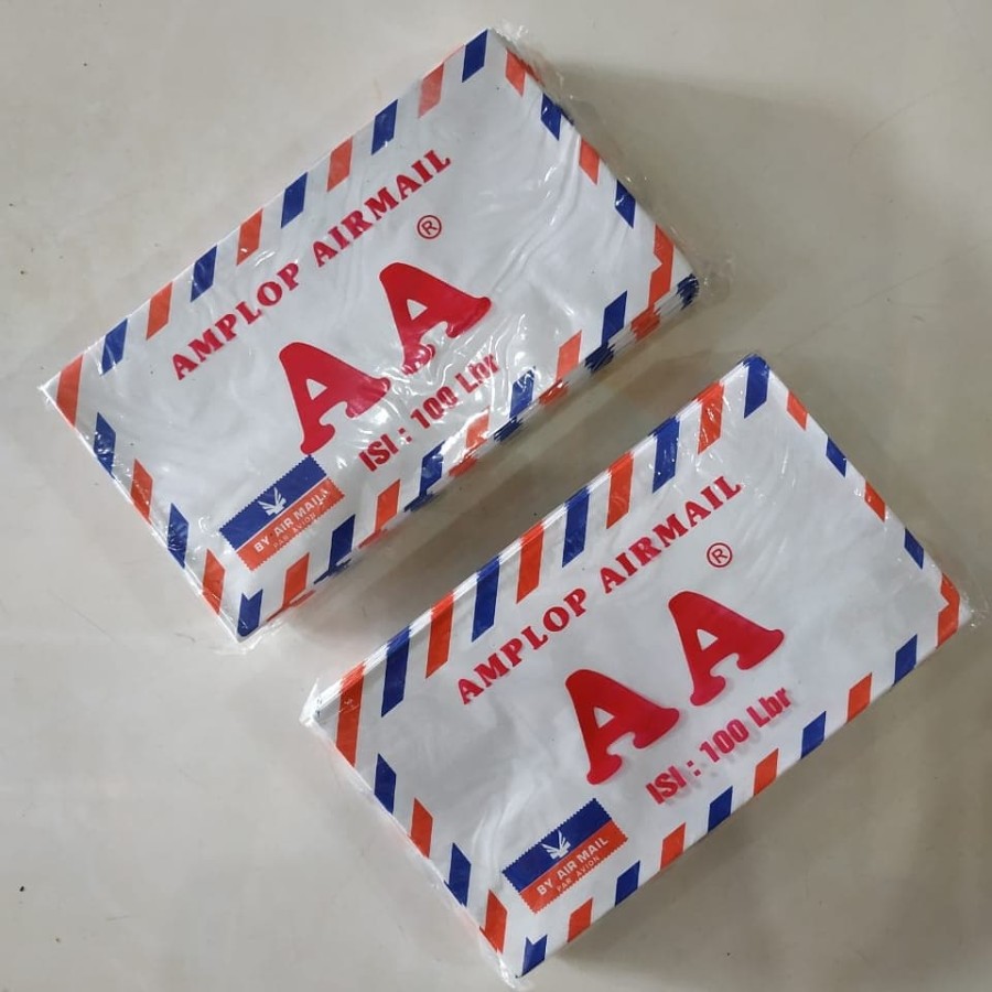 

Amplop Airmail 15x8,5cm Murah (+-100lbr)