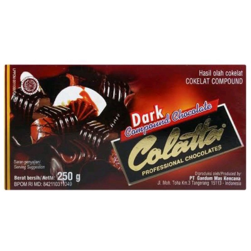 Collata 250gr / Coklat Collata / Coklat Murah / Coklat Collata 250 gram / Coklat Batangan Collata