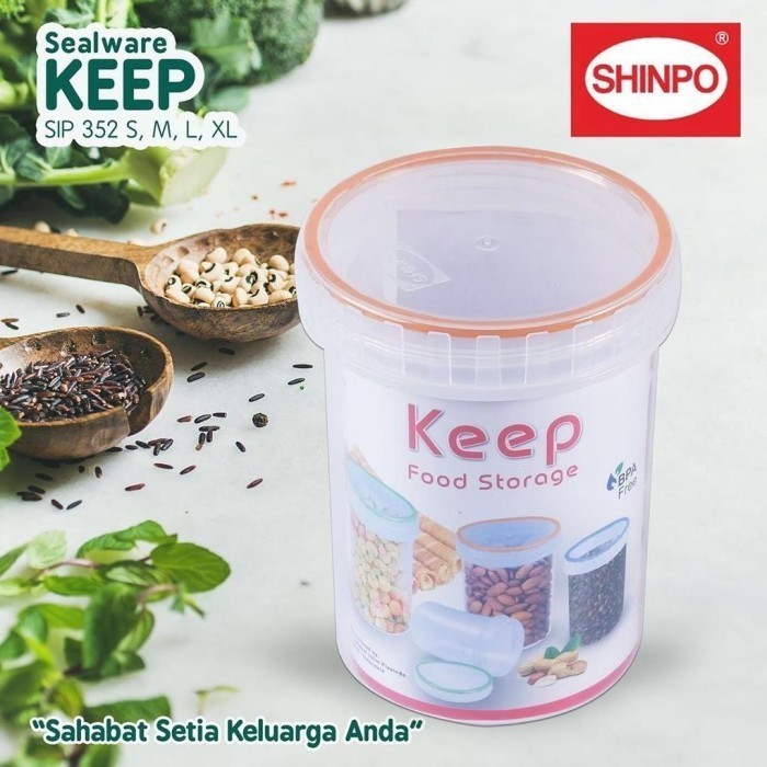 Jual Shinpo Toples Kedap Udara Putar Keep Kotak Tempat Makan Plastik ...