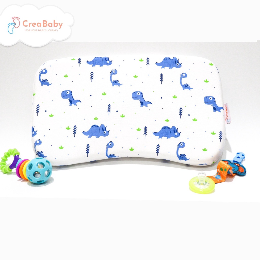 CREA BABY ANIMAL PATTERN  SERIES MEMORY FOAM BABY PILLOW + PILLOW CASE |