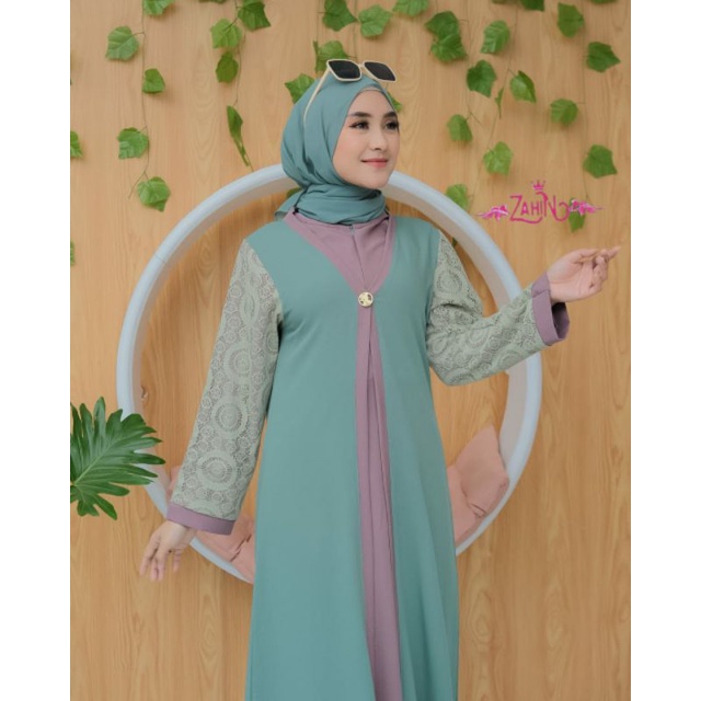 GAMIS/DRESS/HAURA OUTER/ZAHIN/PAKAIAN WANITA/GAMIS WANITA/FASHION MUSLIM