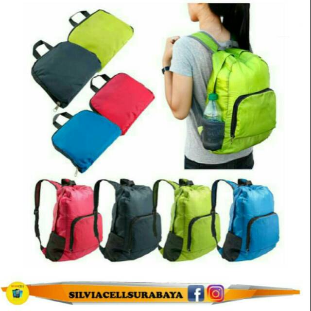 Tas Ransel Lipat Serbaguna - Foldable Backpack