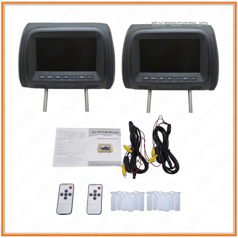 PROMO Headrest Monitor TV Headrest Bantal TV Sandaran Kepala 7 inchi LED