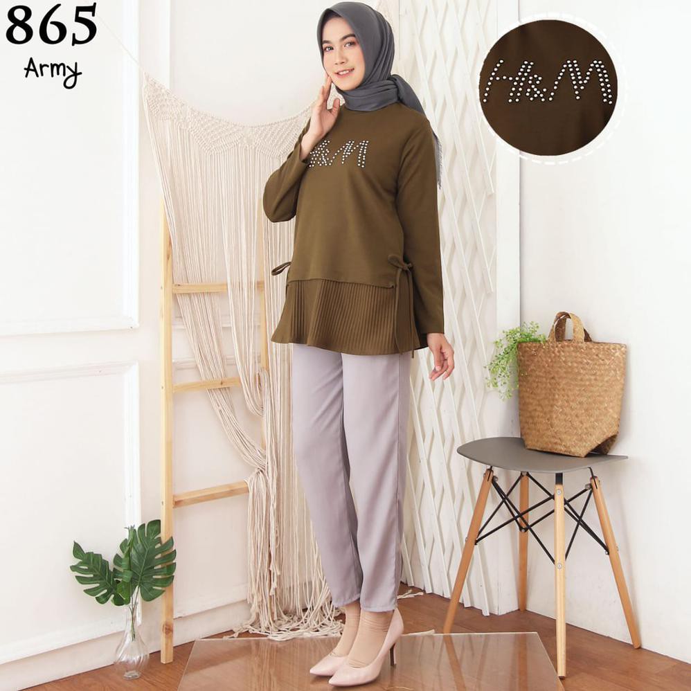 ATASAN PLISKET BLOUSE PLISKET 865 BLUS PLISKET ATASAN PRISKET BLOUSE PRISKET PLEATED BLOUSE