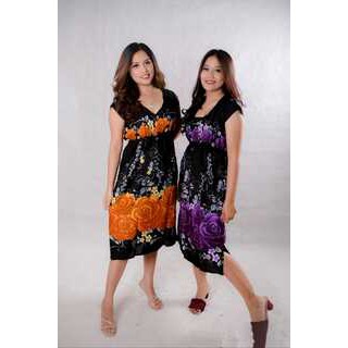 Daster Mano Panjang Mawar Klasik - Daster Bali - Sultan Daster