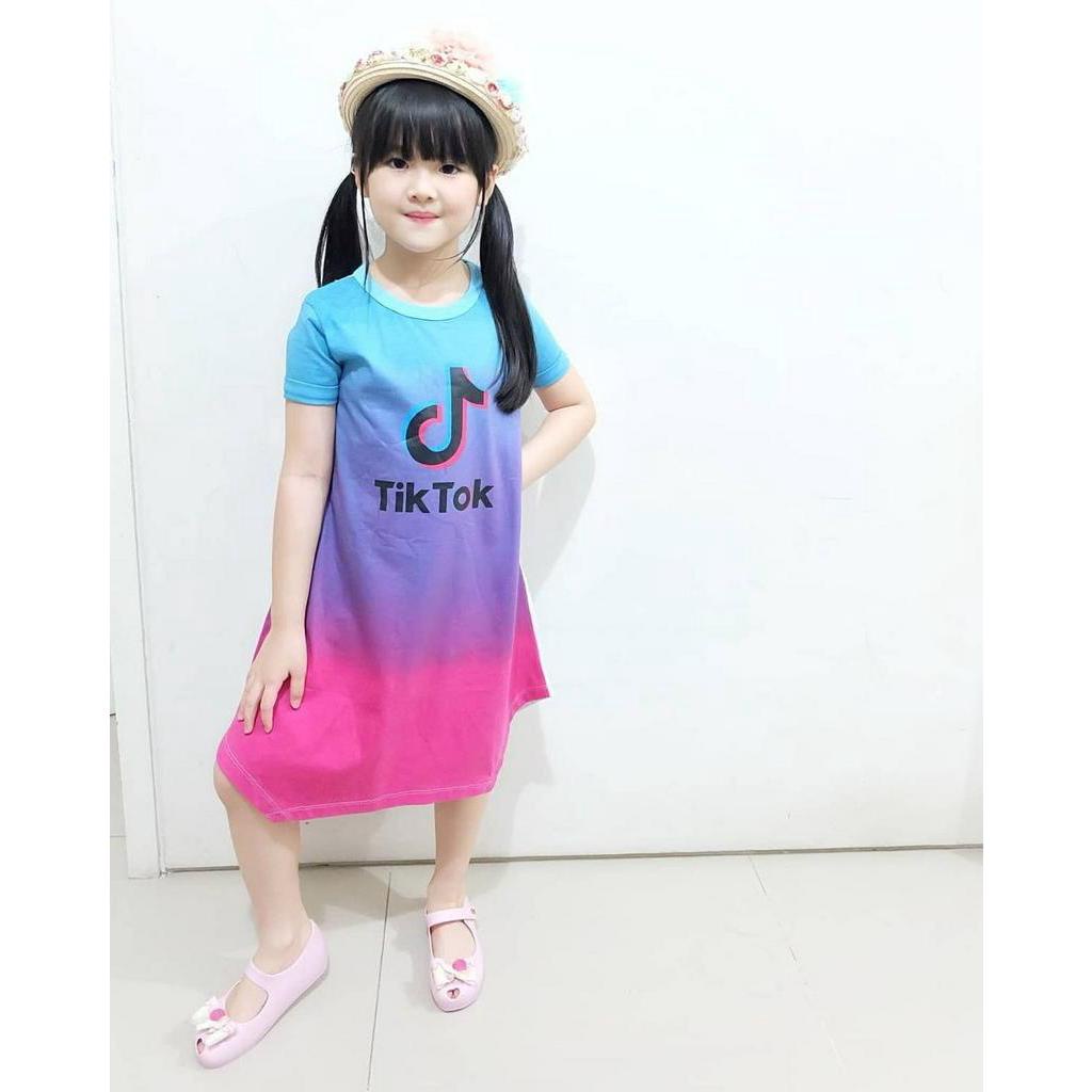 DRESS ANAK PEREMPUAN TROPICAL SERIES USIA 2-10TH