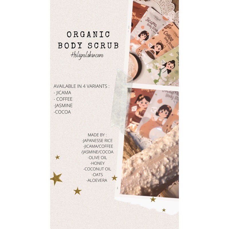 Bodyscrub holigrels 100% organic / Holigrelskincare body scrub