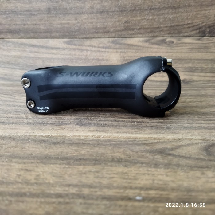 Stem S-Works Specialized Carbon 100 mm 6 Derajat Sworks Hitam Dof