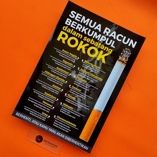 Jual Poster Edukasi - Poster Rokok - Semua Racun Berkumpul Dalam ...