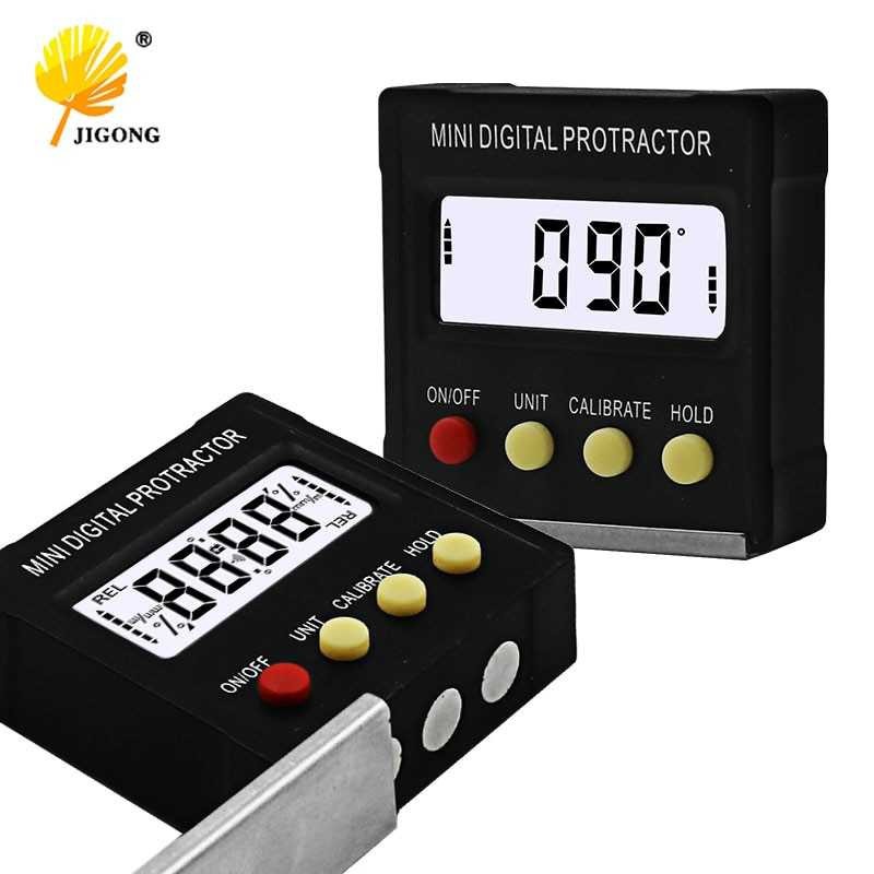 Best Seller ! JIGONG Digital Protractor Inclinometer Level Magnetic - JIG-RT001