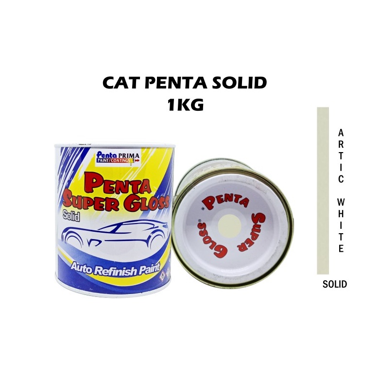 CAT PENTA WHITE ARTIC 2179 1 Kg - cat penta super gloss white - cat penta putih - cat mobil putih