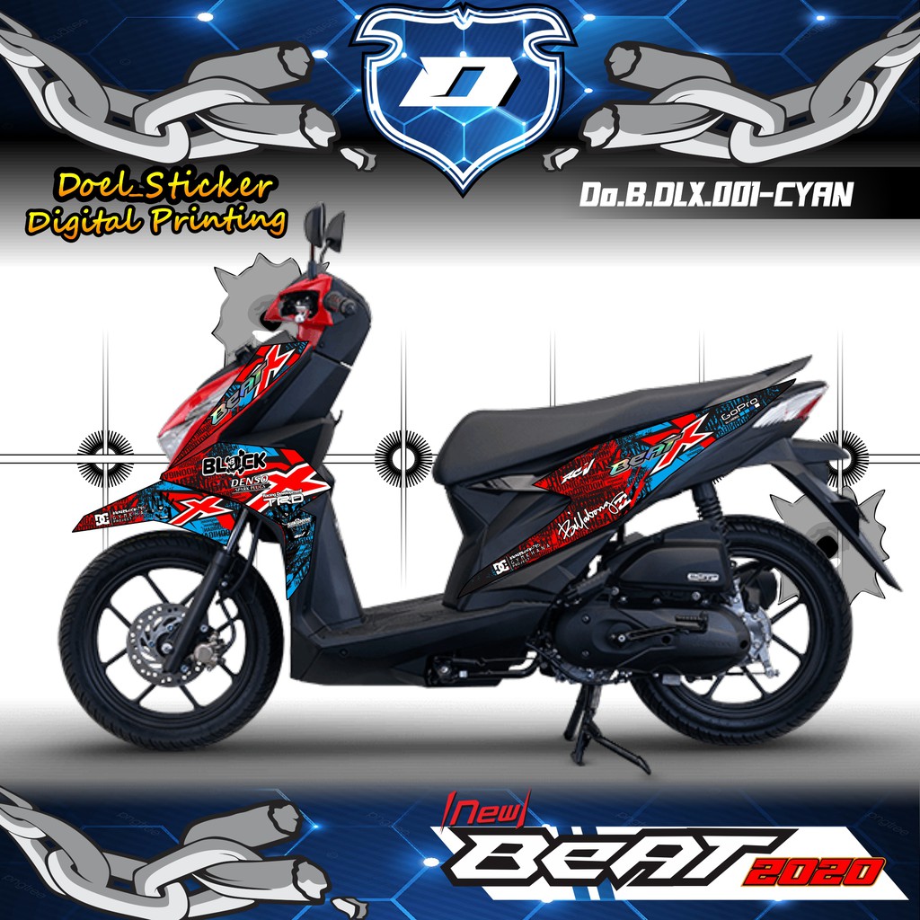 STICKER STRIPING LIST VARIASI HONDA BEAT DELUXE/STREET 2020 001