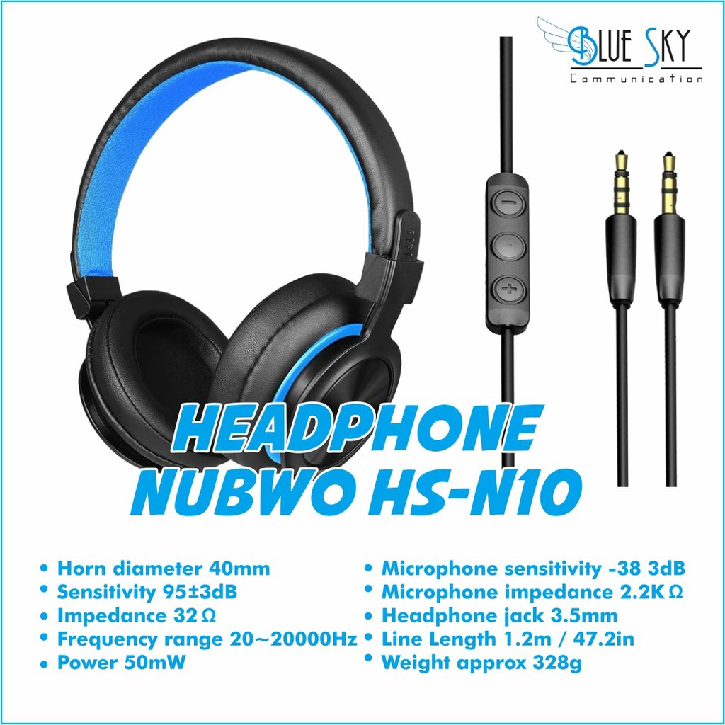 HEADPHONE EARPHONE NUBWO HS-N10