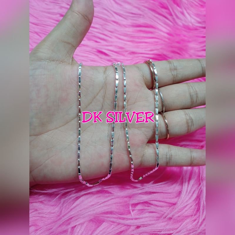 kalung padi perak murni