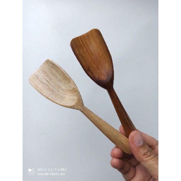 Sendok Kayu Mahoni dan Jati | Sendok Sekop Kecil Tepung Bumbu Masker Tepung Kopi Takar