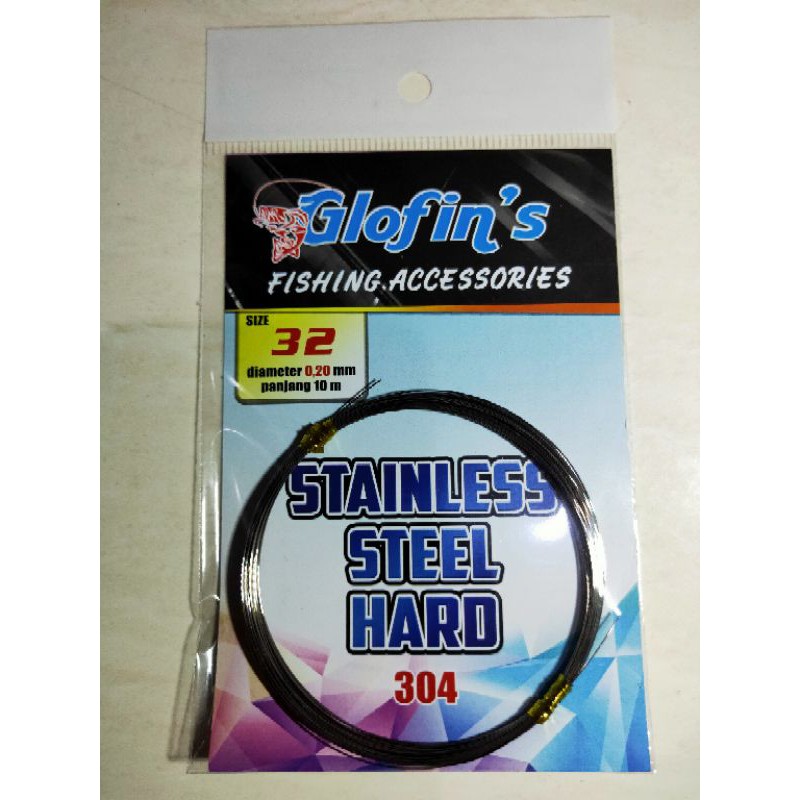 Kawat Neklin Stainless steel Hard Diameter 0, 2mm panjang 10meter