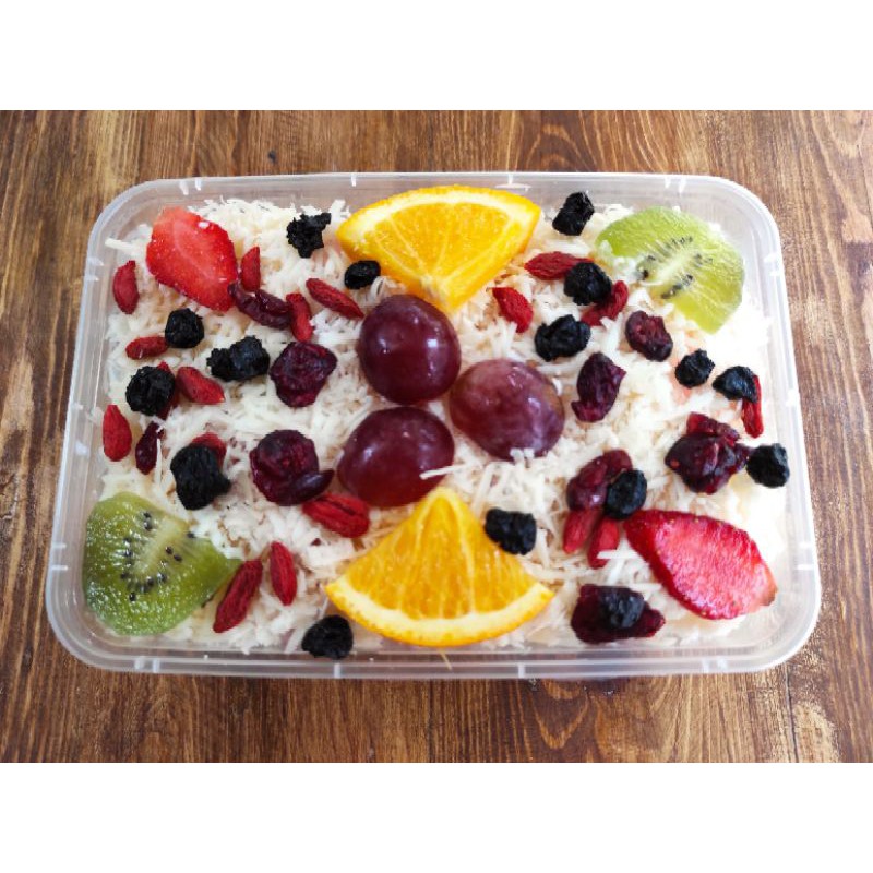

Salad buah kull topping Cheese+Mix berry 1000ml