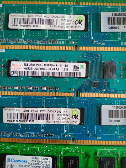 OBRAL GAN .. RAM 4GB DESKTOP PC 10600 &amp; 12800 &amp;1333 &amp;1600 MEREK CAMPURR