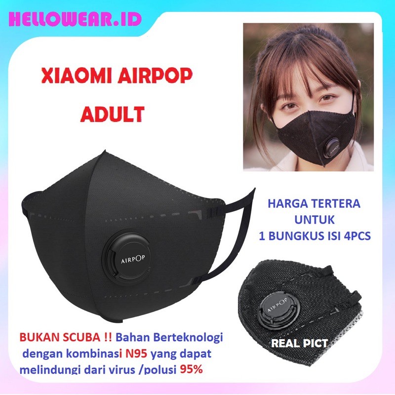 MASKER XIAOMI AIRPOP N95 XIAOMI MASK MASKER AIRPOP KID N95 Anti haze