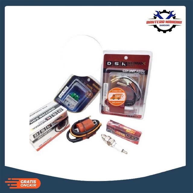 Paket Upgrade Cdi Koil Kiprok Busi Racing Rx King Rx Rx King New Rxk Rx k Dsk Neomax