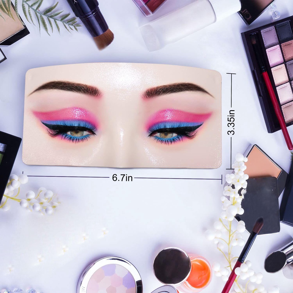 Preva Alat Bantu Sempurna Silikon Untuk Wajah Eyes Lash View Eyelids Berlatih Makeup Face Board