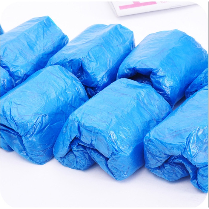 36SFgh Pembungkus Sepatu Anti Debu Anti Selip Shoe Cover 1 Pack Isi 100 Pcs - Coversepatu