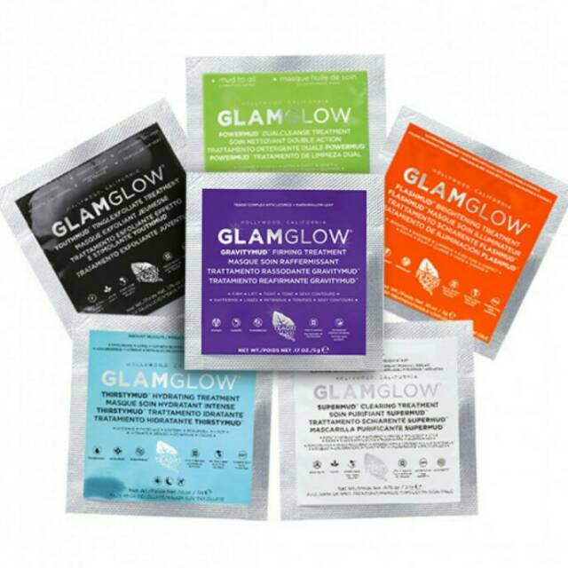 GLAMGLOW SUPERMUD THIRSTYMUD YOUTHMUD GRAVITYMUD FLASHMUD SUPERCLEANSE