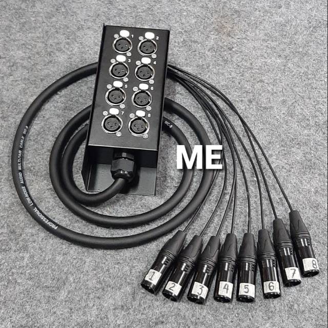 Kabel Snake 8ch 20m kabel snake 8 ch komplit pluss box 20m