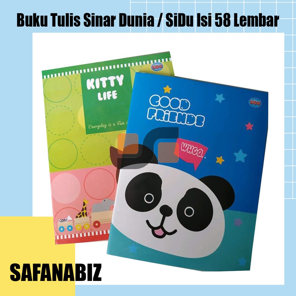 

Buku Tulis Sidu Sinar Dunia Isi 58 Lembar