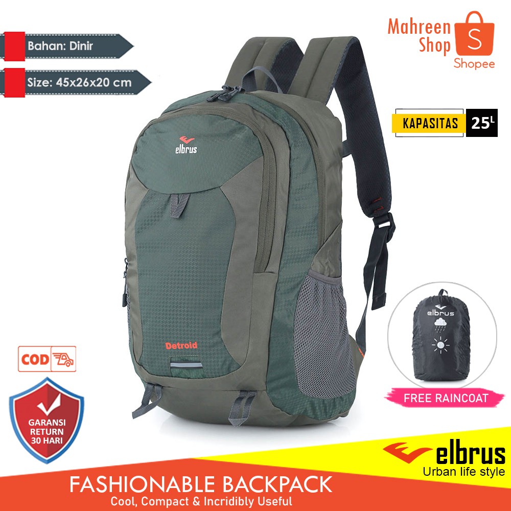 Tas Backpack Tas Ransel Tas Punggung Pria - Elbrus | TL 160