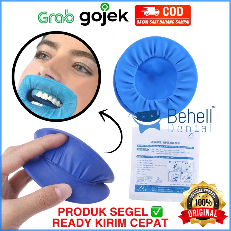 TERMURAH / RUBBER DAM RUBBERDAM MOUTH OPENER RETRACTOR / CHEEK / KARET BIRU OPTRAGATE PEMBUKA MULUT